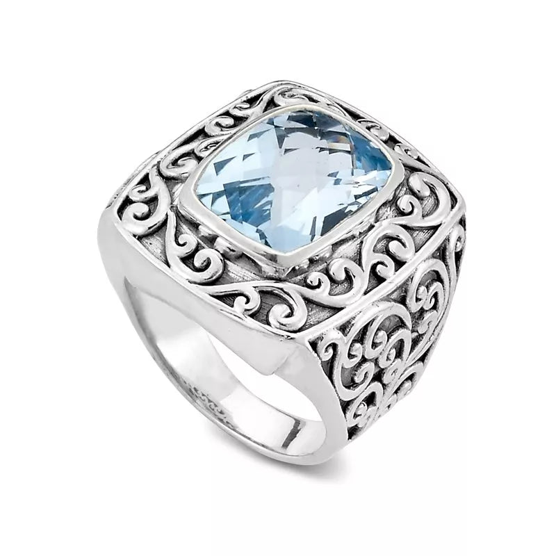 Chloe Ring- Blue Topaz