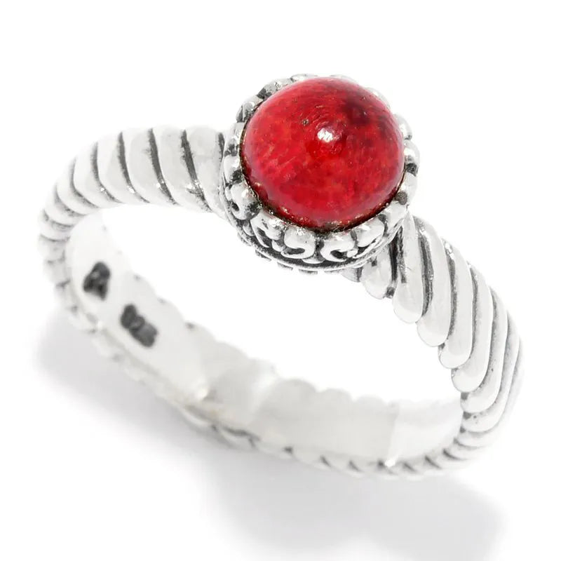 Comet Ring- Coral