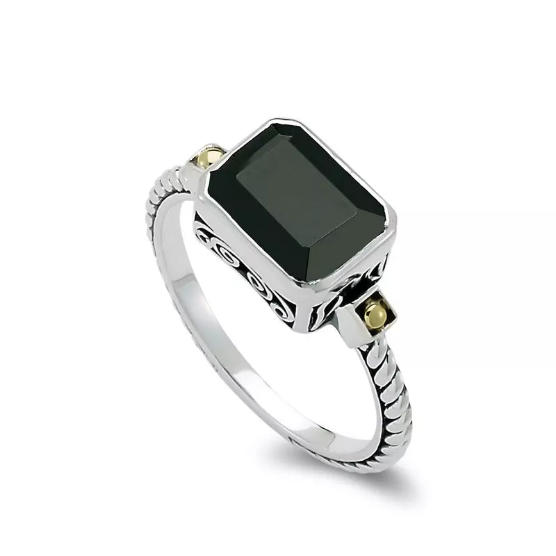 Eirini Ring- Black Spinel