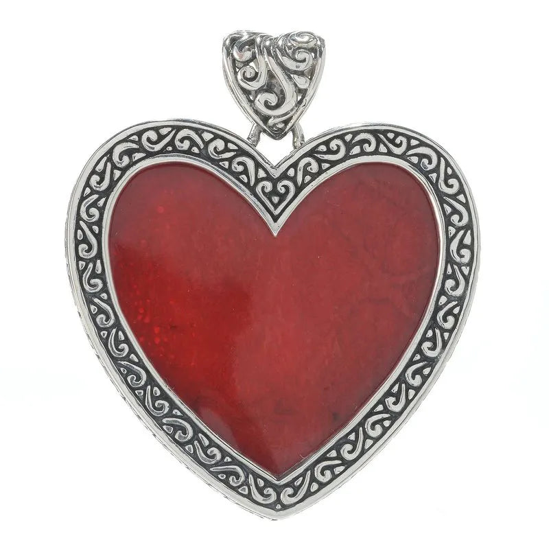 Heart Reef Pendant- Coral