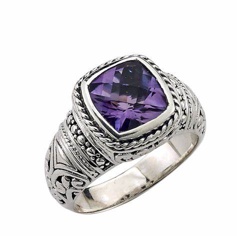 Honesty Ring- Amethyst