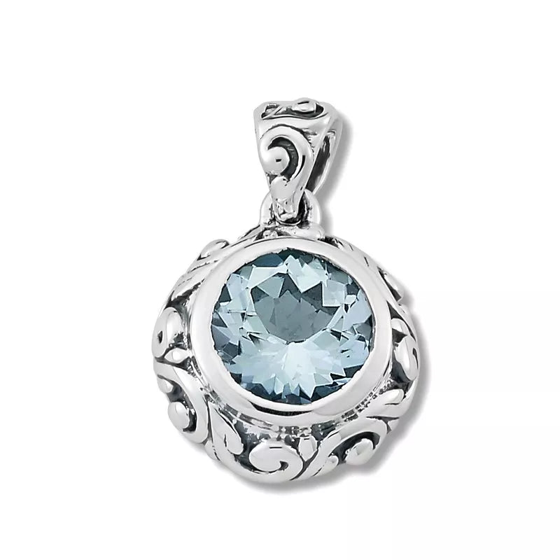 Imuna Pendant- Blue Topaz