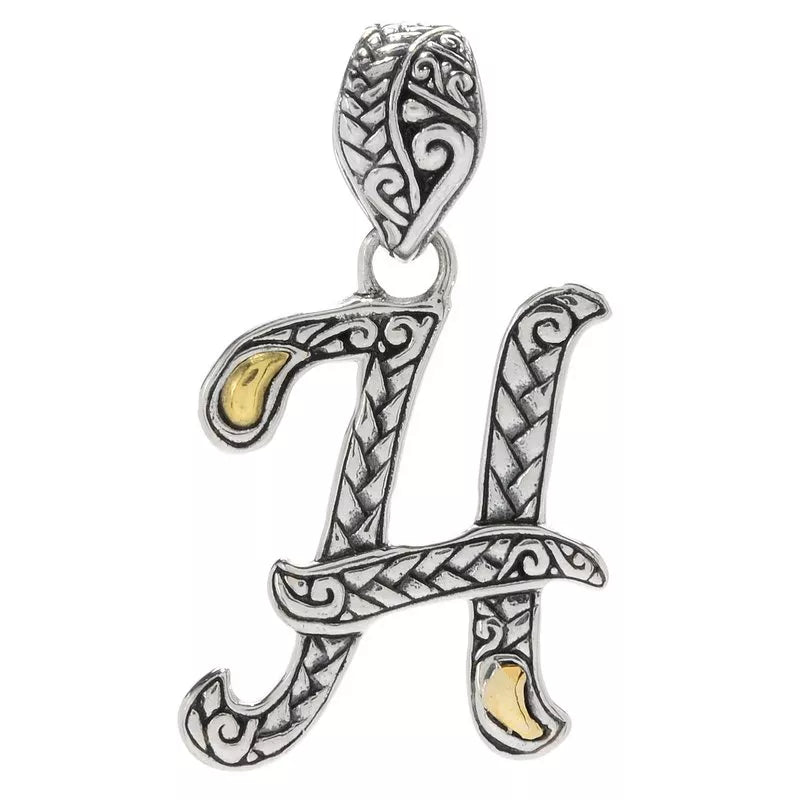 Letter H Pendant