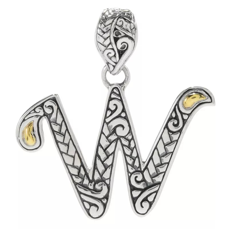 Letter W Pendant