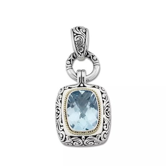 Raja Pendant- Blue Topaz