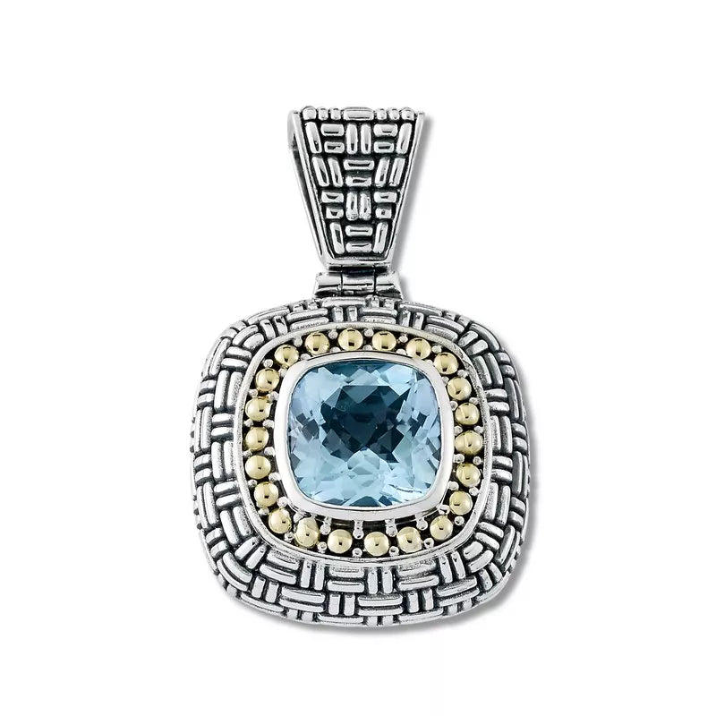 Temple Pendant- Blue Topaz