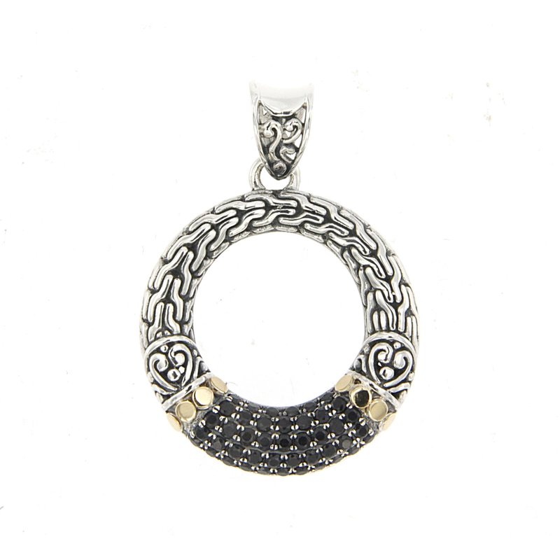 Ubud Pendant- Black Spinel