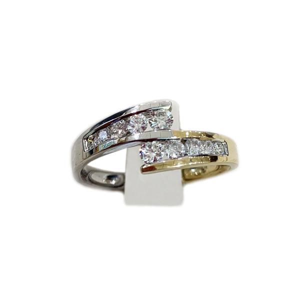 14k Two Tone Diamond Ring