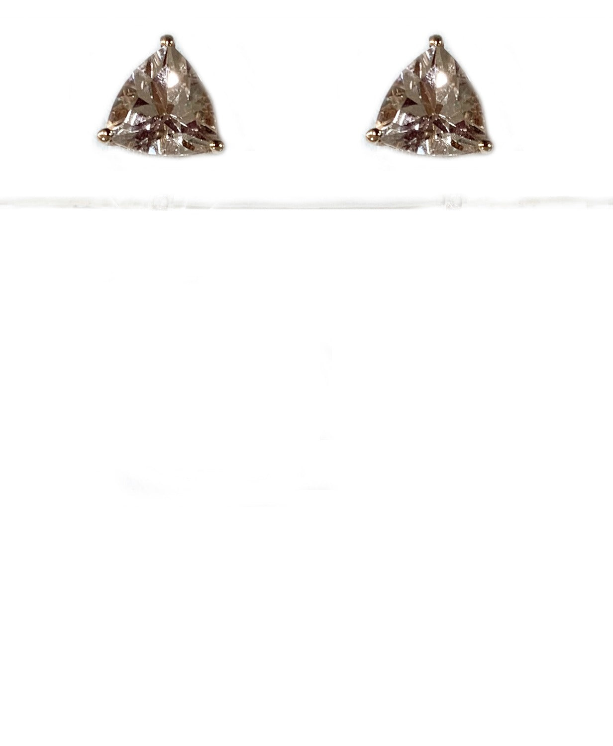14k Rose Gold Morganite Earrings