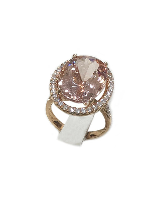 14k Rose Gold Morganite Ring