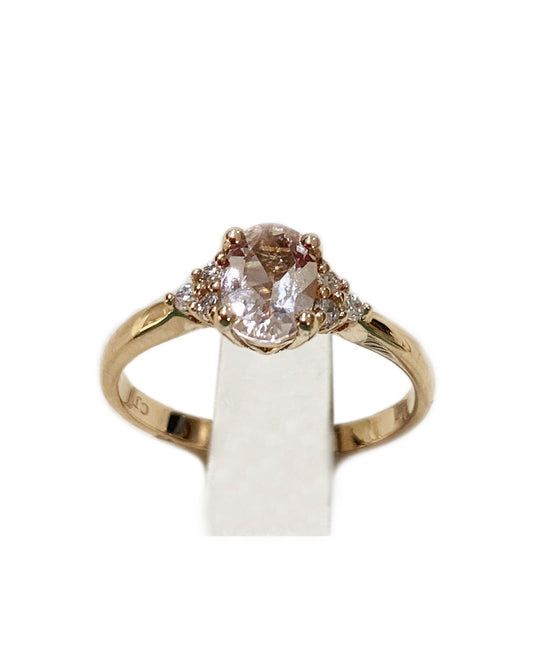 14k Rose Gold Morganite Ring