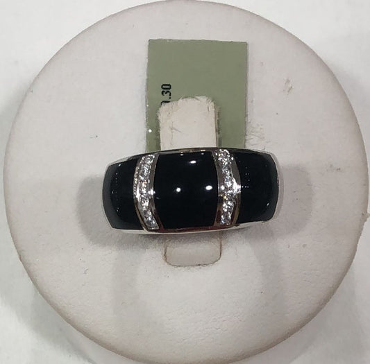 Sterling Silver Onyx Ring